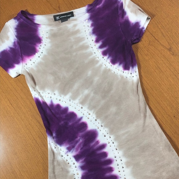 INC International Concepts Tops - 3/$10 INC purple and beige sparkly tee